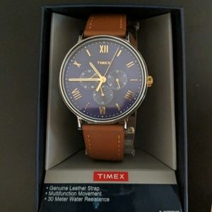 BRAND NEW Timex Leather strap watch